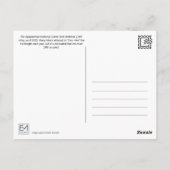 Appalachen-Postkarte Postkarte (Rückseite)