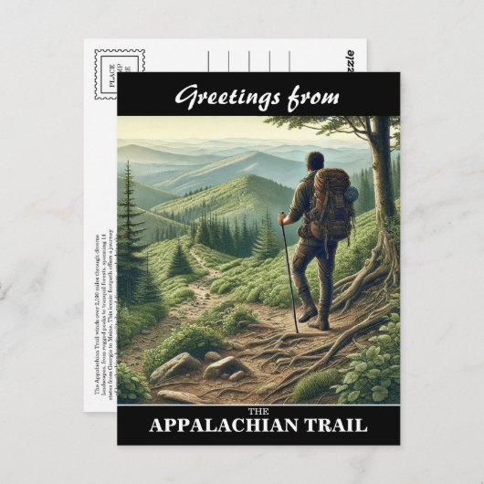 Appalachen-Postkarte Postkarte (Vorne/Hinten)
