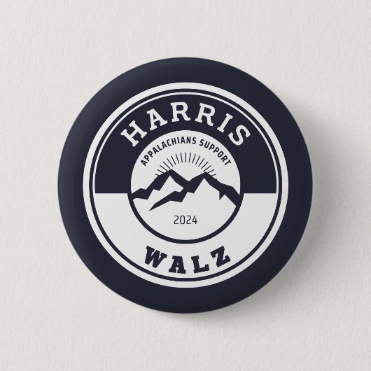 Appalachen unterstützen Harris/Walz Button (Vorderseite)