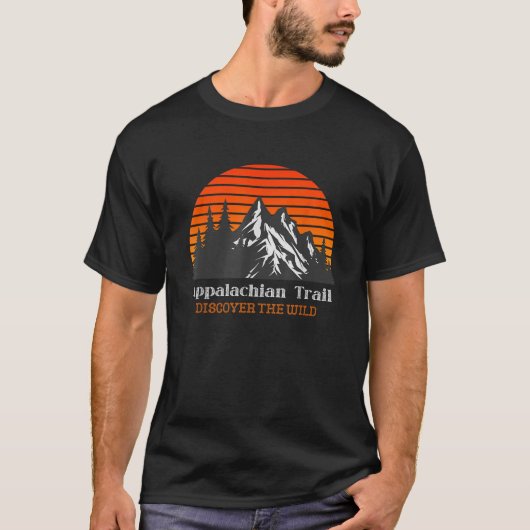 Appalachen Vintager Weg Wandern T-Shirt (Vorderseite)