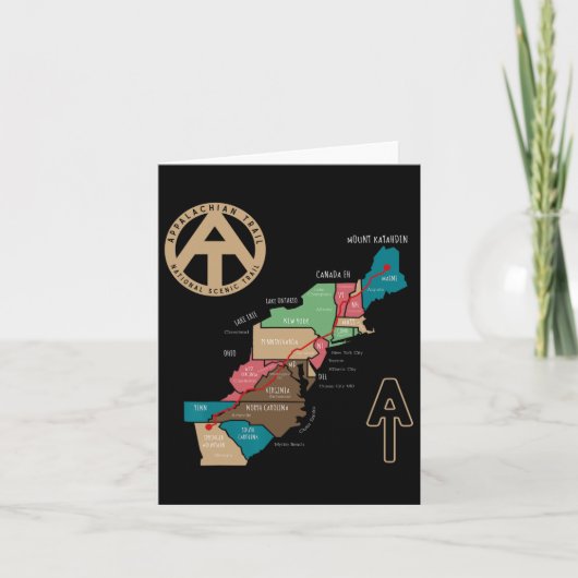 Appalachen Wanderkarte Karte (Vorderseite)