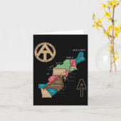 Appalachen Wanderkarte Karte (Gelbe Blume)