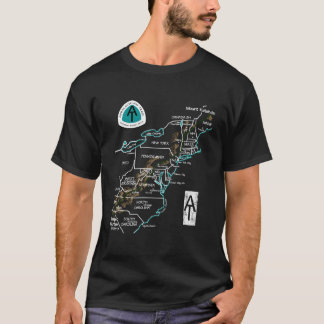 Appalachen Wanderkarte T-Shirt
