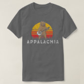 Appalachia Bluegrass Banjo Bear Funny Retro T-Shirt (Design vorne)