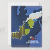 Appalachia Eastern United Staaten Reiseplan (Rückseite)