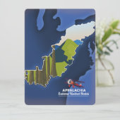 Appalachia Eastern United Staaten Reiseplan (Stehend Vorderseite)