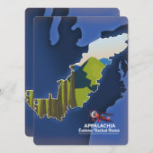 Appalachia Eastern United Staaten Reiseplan (Vorne/Hinten)