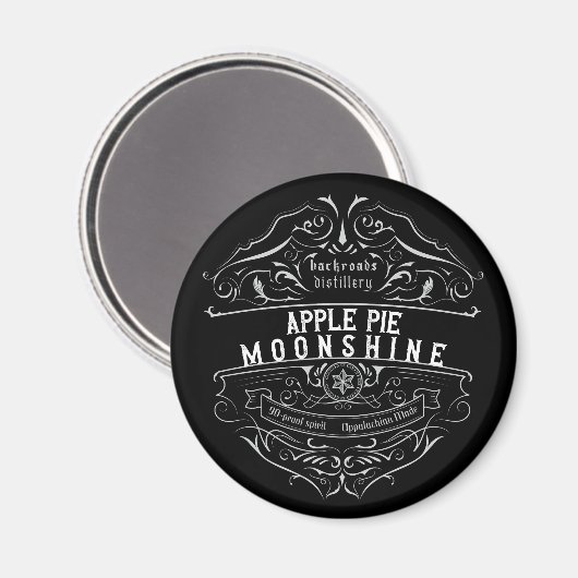 Appalachia Moonshine-Etikett Magnet (Vorderseite/Rückseite)