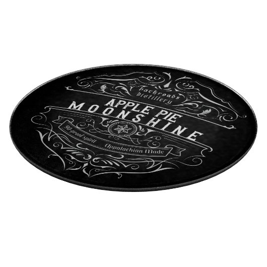 Appalachia Moonshine-Etikett Schneidebrett (Ecke)
