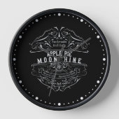 Appalachia Moonshine-Etikett Uhr (Vorderseite)