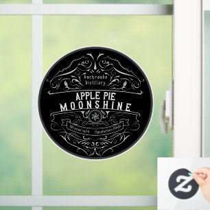 Appalachia Moonshine Label-Klammern Fensteraufkleber