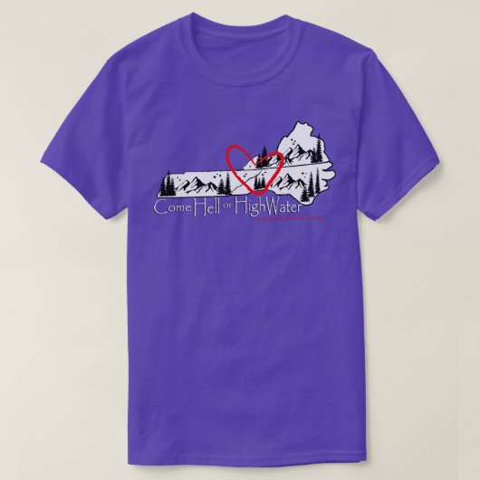 Appalachia Strong Come Hell oder High Water Long S T-Shirt (Design vorne)