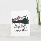 Appalachia Strong Come Hell oder High Water Mounta Karte (Vorderseite)