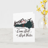 Appalachia Strong Come Hell oder High Water Mounta Karte (Gelbe Blume)