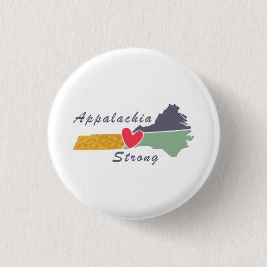 Appalachia Strong NC Mountains Button (Vorderseite)