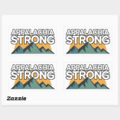 Appalachia Strong Rechteckiger Aufkleber (Blatt)