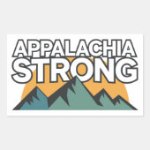 Appalachia Strong Rechteckiger Aufkleber (Vorderseite)