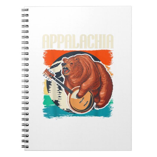 Appalachia Vintag Banjo Player Bluegrass Musici Notizblock (Vorderseite)