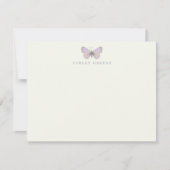 Appalachian Blue Butterfly Flat Note Card Mitteilungskarte (Vorderseite)
