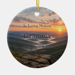 Appalachian-Gebirgs-Erinnerungsfoto-Ornament Keramik Ornament