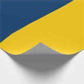 Appalachian Gold und Blue Wrapping Paper Geschenkpapier (Ecke)