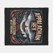 Appalachian Hex Charleston West Virginia Halloween Fleecedecke (Vorderseite (Horizontal))