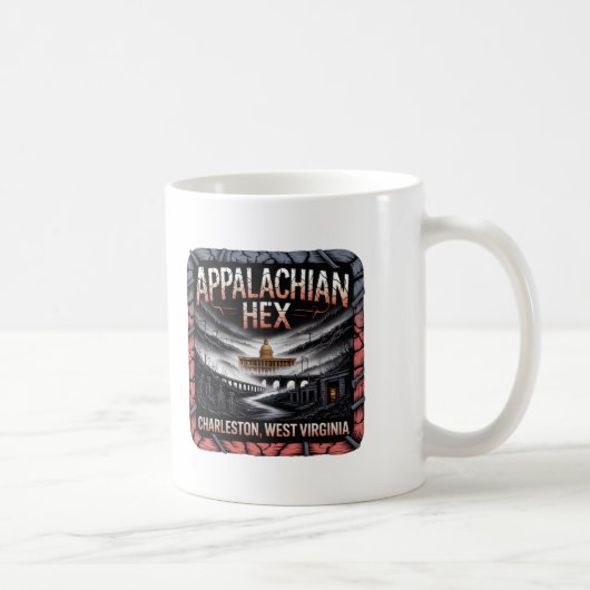 Appalachian Hex Charleston West Virginia Halloween Kaffeetasse (Rechts)