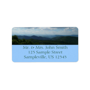 Appalachian Mountains II Shenandoah Adressaufkleber