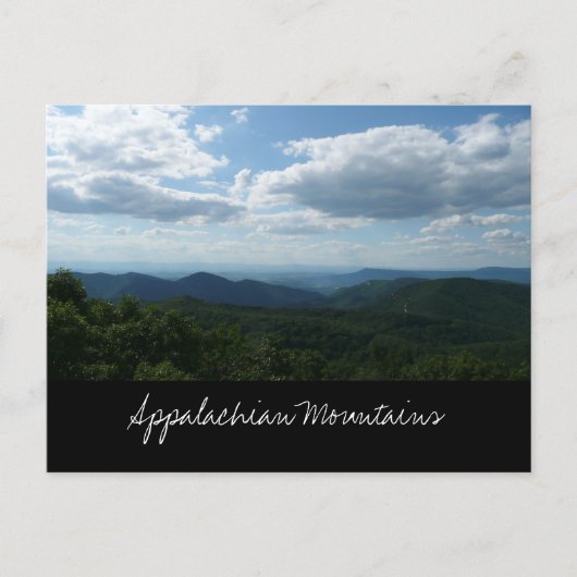 Appalachian Mountains II Shenandoah Postkarte (Vorderseite)