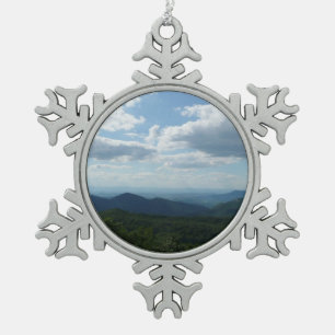 Appalachian Mountains II Shenandoah Schneeflocken Zinn-Ornament