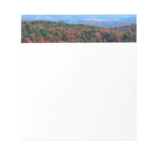 Appalachian Mountains im Herbst Notizblock (Vorderseite)