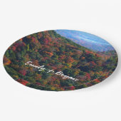 Appalachian Mountains im Herbst Pappteller (Schrägansicht)