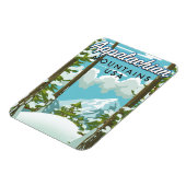 Appalachian Mountains Travel Poster Magnet (Linke Seite)