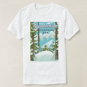 Appalachian Mountains Travel Poster T-Shirt