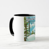 Appalachian Mountains Travel Poster Tasse (Vorderseite Links)