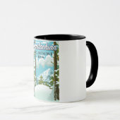 Appalachian Mountains Travel Poster Tasse (VorderseiteRechts)