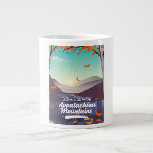Appalachian Mountains Vintage Reiseposter Jumbo-Tasse