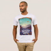 Appalachian Mountains Vintage Reiseposter T-Shirt (Vorne ganz)