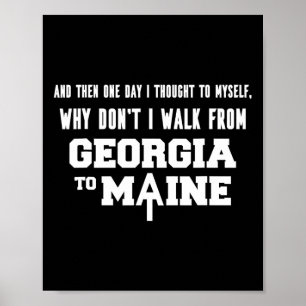 Appalachian Trail Andenkenkarte Wandern Appalachia Poster