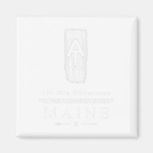 Appalachian Trail Blaze 100 Mile Wilderness Maine Magnet