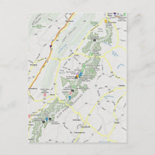 Appalachian Trail - Blue Ridge Mts. Postkarte