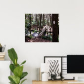 Appalachian Trail bridge, Laurel Fork Tennessee Poster (Heimbüro)