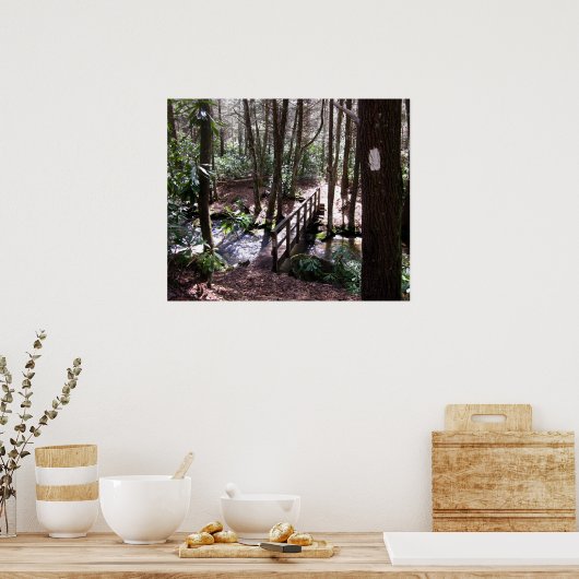 Appalachian Trail bridge, Laurel Fork Tennessee Poster (Küche)
