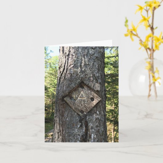 Appalachian Trail Card Karte (Gelbe Blume)