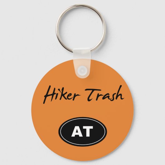 Appalachian Trail Hiker Trash Orange Schlüsselkett Schlüsselanhänger (Vorderseite)