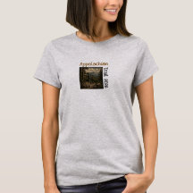 Appalachian Trail Holzschnitt weiblich anpassbares