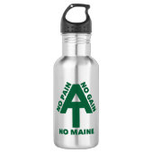 Appalachian Trail No Pain No Gain No Maine Edelstahlflasche (Vorderseite)
