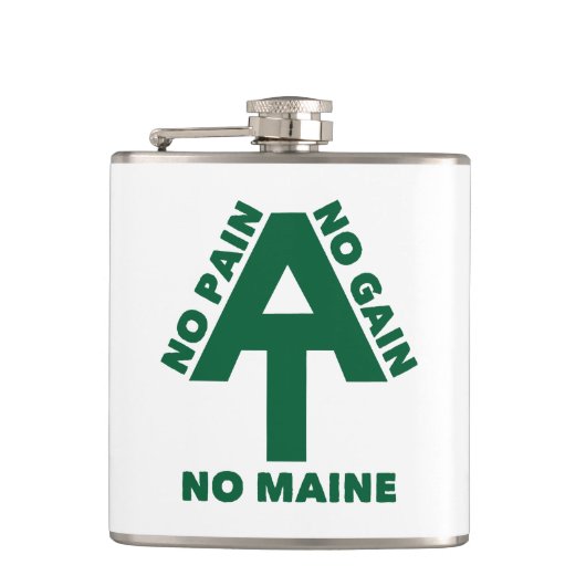 Appalachian Trail No Pain No Gain No Maine Flachmann (Vorderseite)