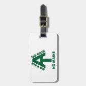 Appalachian Trail No Pain No Gain No Maine Gepäckanhänger (Vorderseite vertikal)