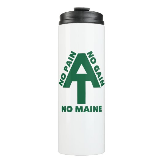 Appalachian Trail No Pain No Gain No Maine Thermosbecher (Vorderseite)